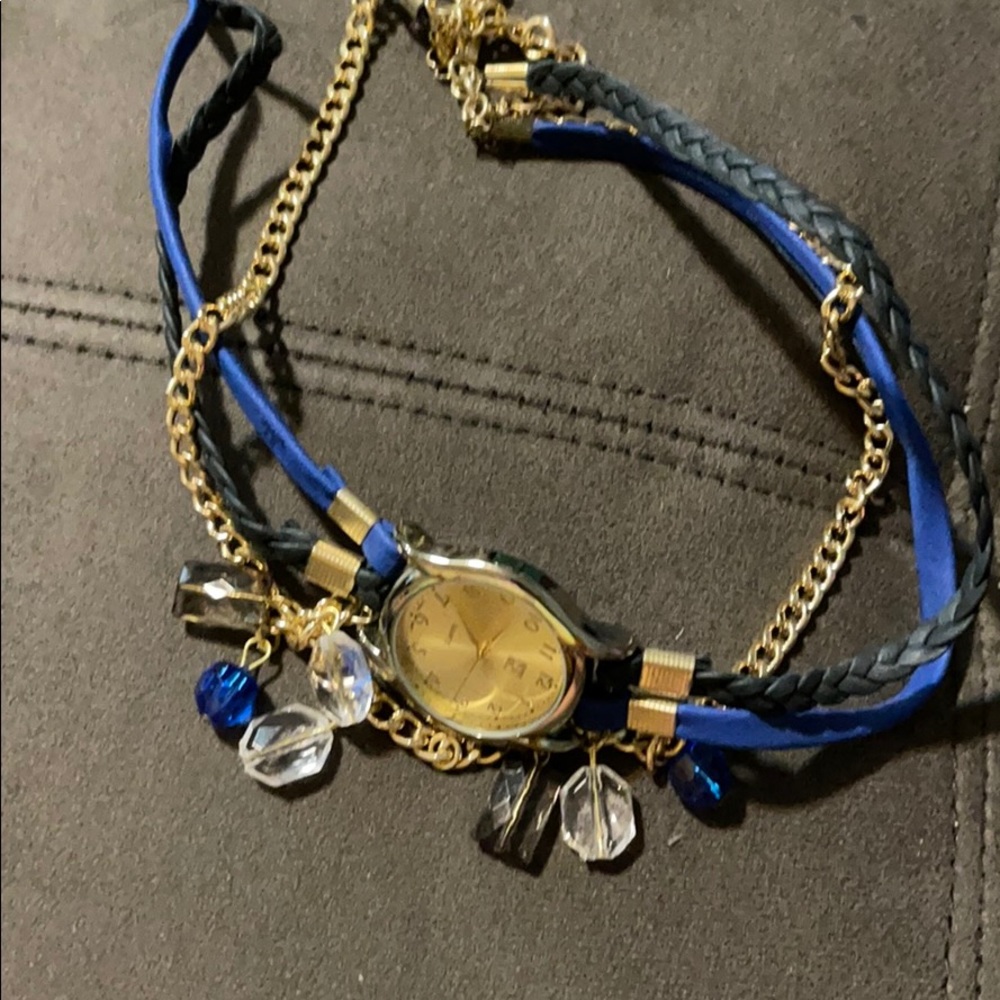 Blue bracelet watch